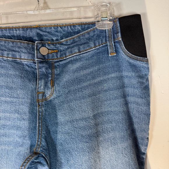 ISABEL MATERNITY JEANS WOMENS SIZE 6 UNDER BELLY STRETCH STRAIGHT LEG 90S Y2K - Picture 2 of 15